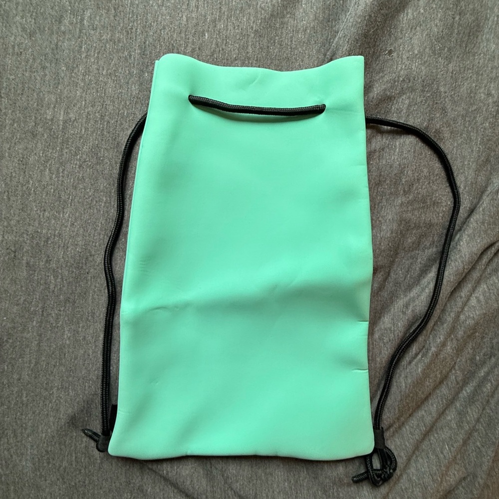 Mint Green/Teal Drawstring Wet Bag Triangl - Neoprene